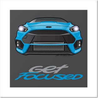 Get Focused Blue Posters and Art